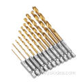 HSS Titanium Coated Hex Shank Twist Drill Bit